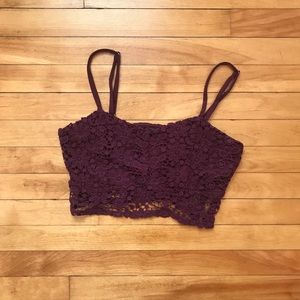 Lace crop top